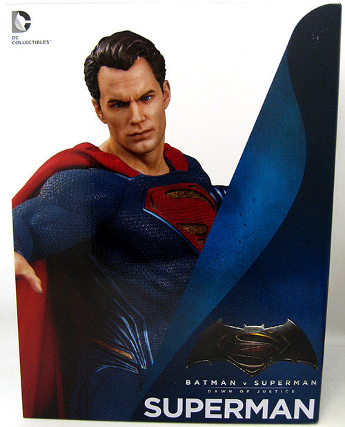 Batman VS Superman Dawn of Justice 10 Inch Statue Figure - Superman (Shelf Wear Packaging)