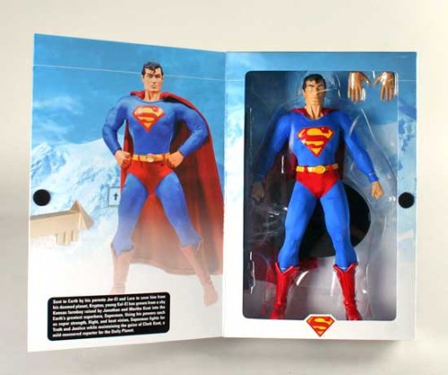 DC Deluxe Collectors 13 Inch Doll Figure - Superman Classic (Previously Opened and Displayed)
