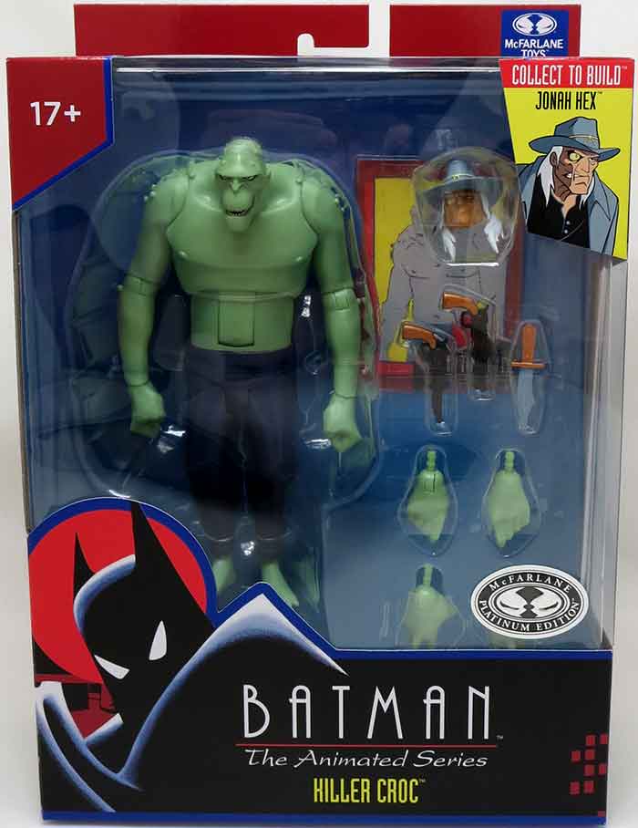 DC Direct Batman The Animated Series 6 Inch Action Figure BAF Jonah Hex Exclusive - Killer Croc Platinum