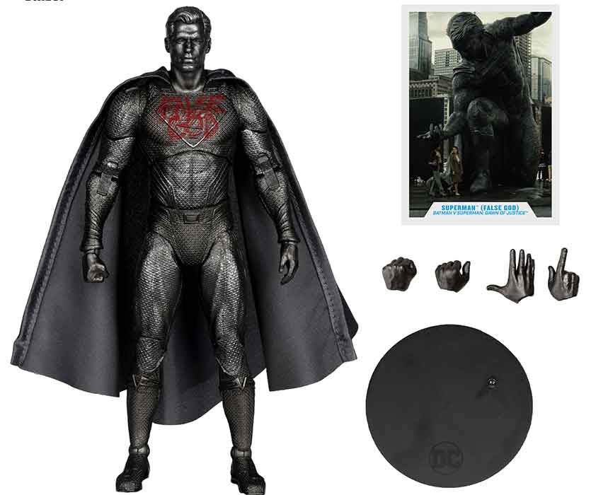 DC Multiverse Batman v Superman Dawn of Justice 7 Inch Action Figure Exclusive - Superman False God Platinum (Damaged Packaging)
