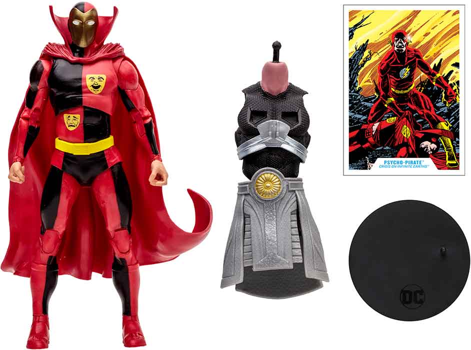 DC Multiverse Crisis On Infinite Earths 7 Inch Action Figure BAF The Monitor Exclusive - Psycho Pirate Gold Label (Sub-Standard Packaging)