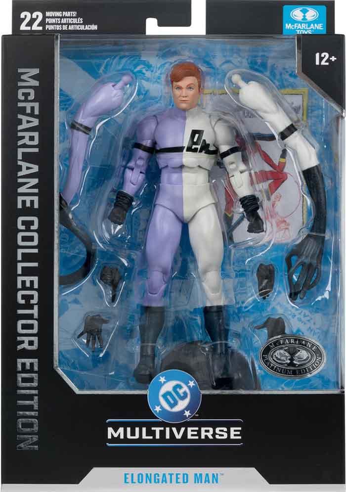 DC Multiverse DC Classic 7 Inch Action Figure Collector Edition Exclusive - Elongated Man (Purple Suit) Platinum