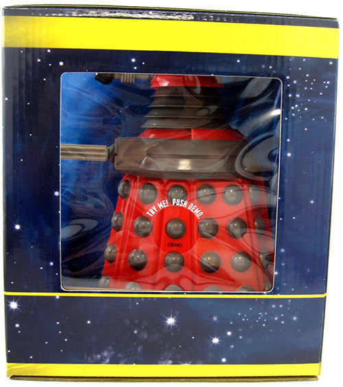 Doctor Who 9 Inch Piggy Bank - Red Dalek Talking Money Bank (Sub-Standard Packaging)