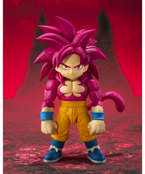 Dragonball Super Daima 5 Inch Action Figure S.H. Figuarts Exclusive - Super Saiyan 4 Son Goku Mini