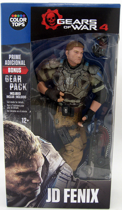 Gears Of War 4 7 Inch Action Figure Color Tops - JD Fenix #9 (Shelf Wear Packaging)