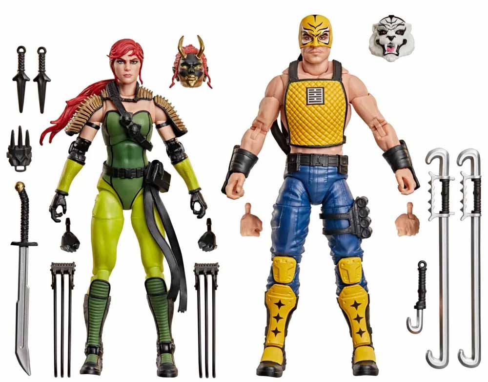 G.I. Joe Classified 6 Inch Action Figure Ninja Force 2-Pack - Scarlett and T'Jbang #212