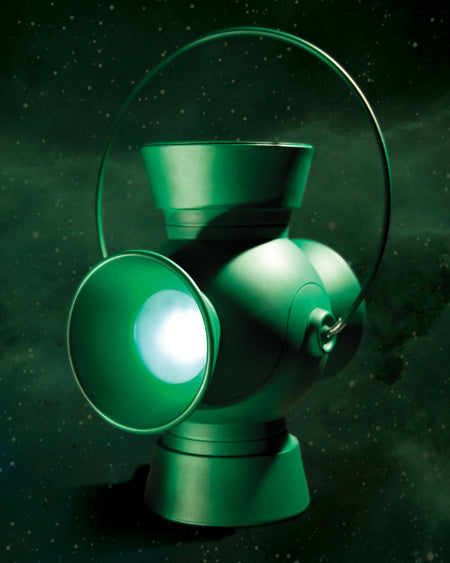 Green Lantern 11 Inch Prop Replica 1:1 Scale - Power Battery and Ring (Sub-Standard Packaging)