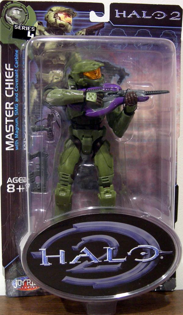 Halo 2 7 Inch Action Figure Series 4 - Master Chief with Magnum SMG and Covenant Carbine (Sub-Standard Packaging)