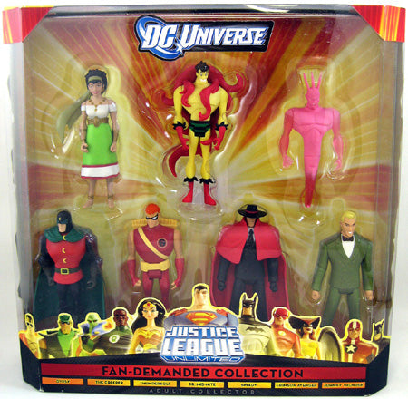 Justice League Unlimited 5 Inch Action Figure Box Set - Fan-Demanded Collecion (Shelf Wear Packaging)