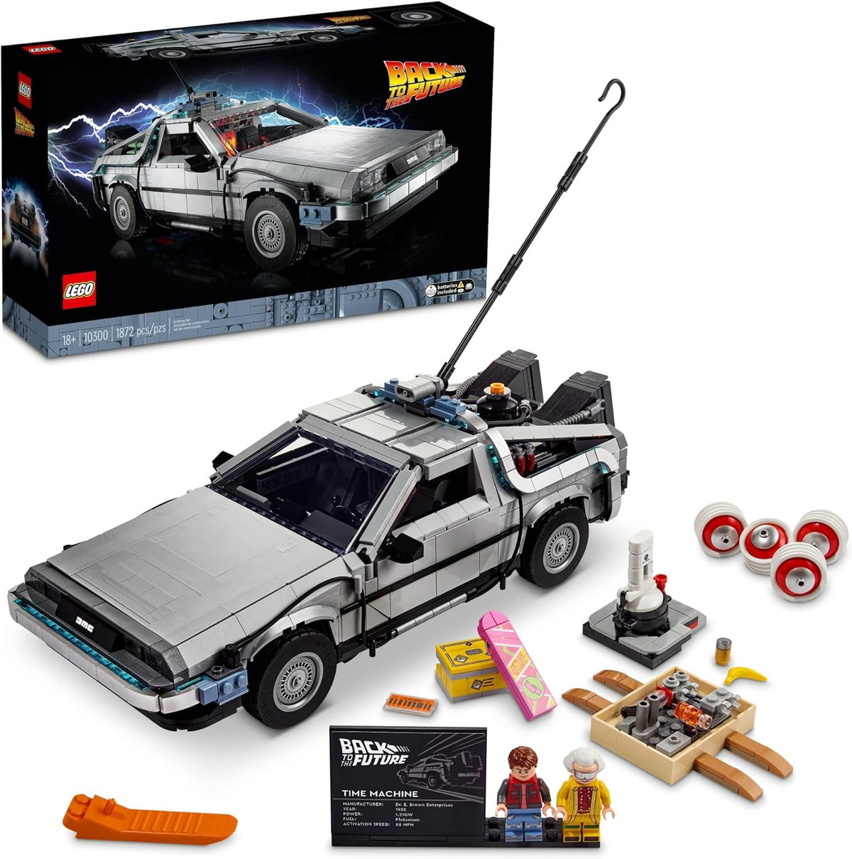 Lego Back To The Future Lego 1872 Pieces - Time Machine #10300