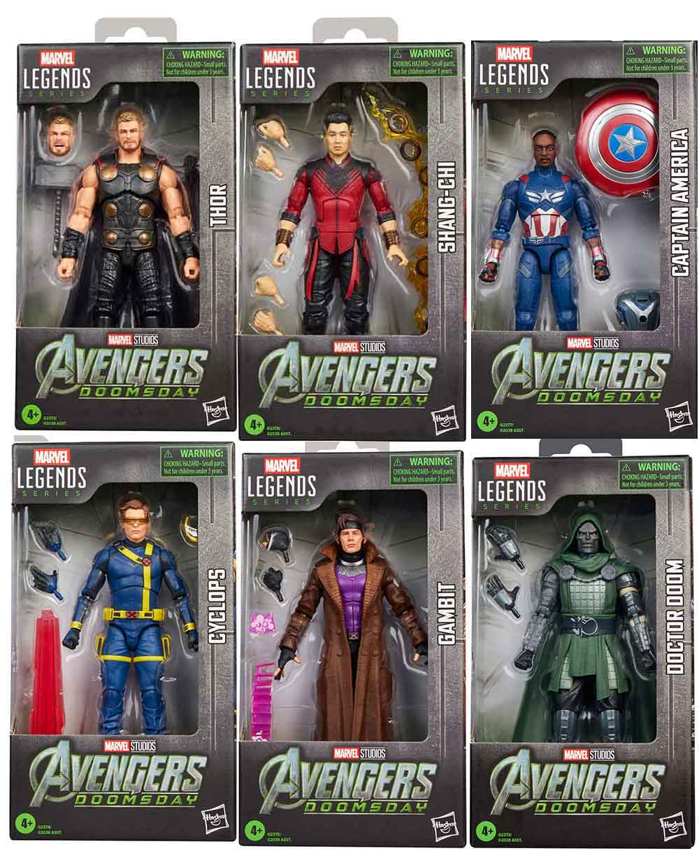 Marvel Legends Avengers Doomsday 6 Inch Action Figure - Set of 6 (Pre-Order Ships Nov. 2026)