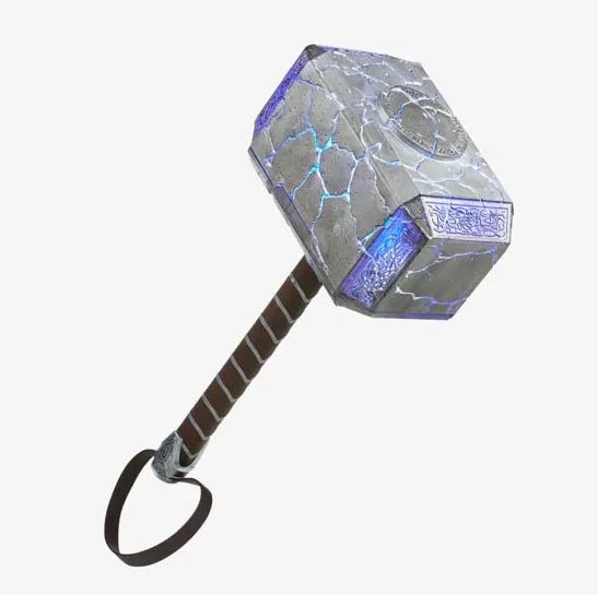 Marvel Legends Gear Prop Replica 19 Inch Thor Love and Thunder - Mjolnir Electronic Hammer (Sub-Standard Packaging)