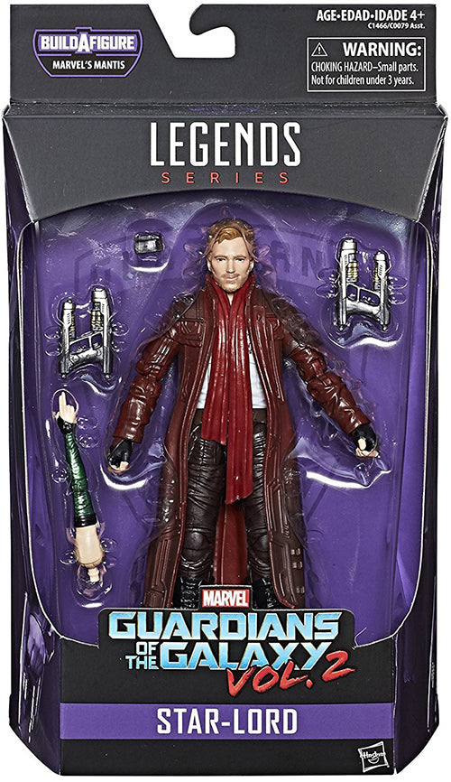 Marvel Legends Guardians Of The Galaxy Vol 2 6 Inch Action Figure BAF Mantis - Star Lord with Long Jacket (Shelf Wear Packaging)