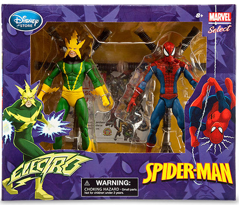 Marvel Select 8 Inch Action Figure 2-Pack Exclusive - Electro vs Spider-Man (Sub-Standard Packaging)
