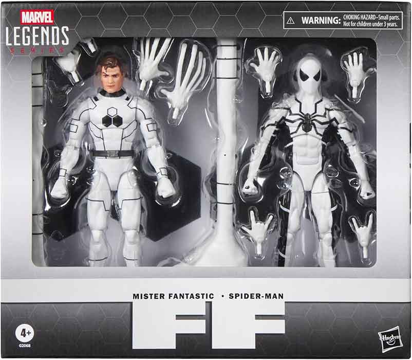 Marvel Legends Fantastic Four 6 Inch Action Figure 2-Pack - Foundation Mister Fantastic & Spider-Man