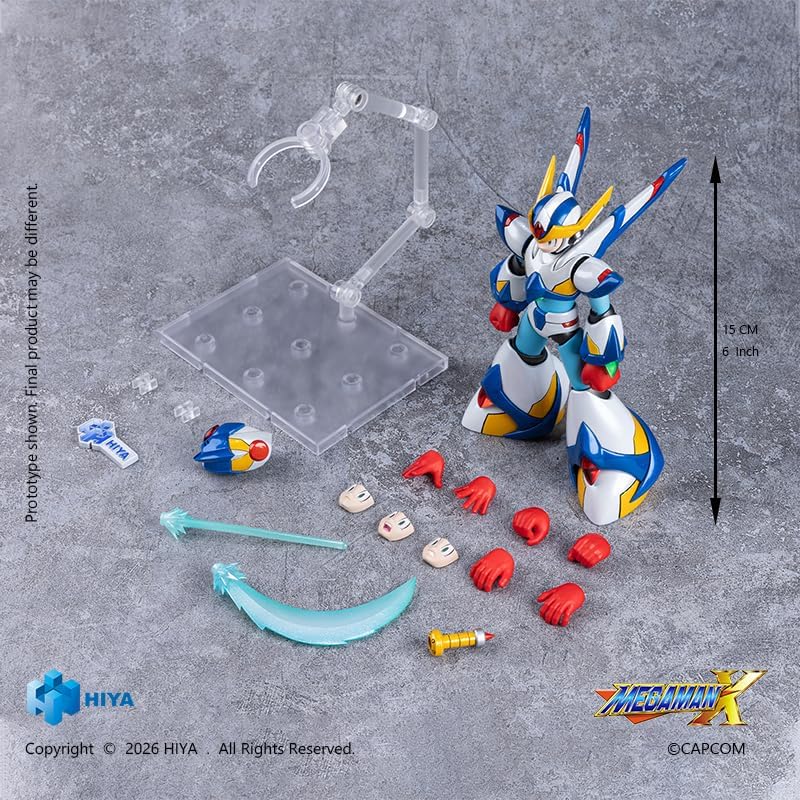 Megaman X 6 Inch Action Figure Exquisite Basic - X Falcon Armor Version (Pre-Order Ships August 2026)