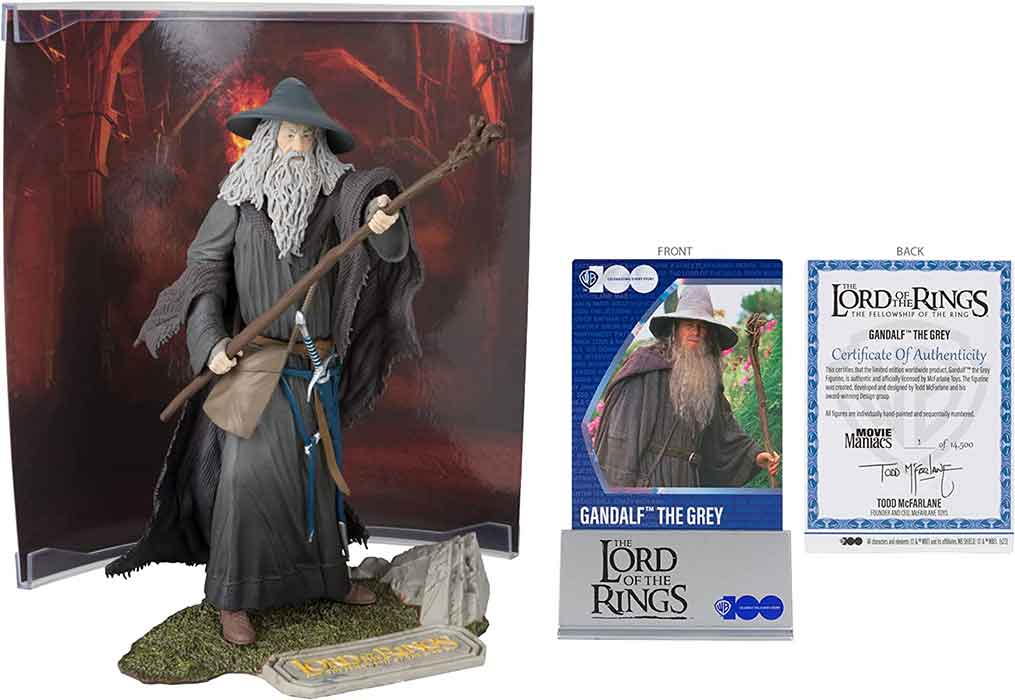 Movie Maniacs 6 Inch Action Figure Wave 2 - Gandalf (Lord Of The Rings) (Sub-Standard Packaging)