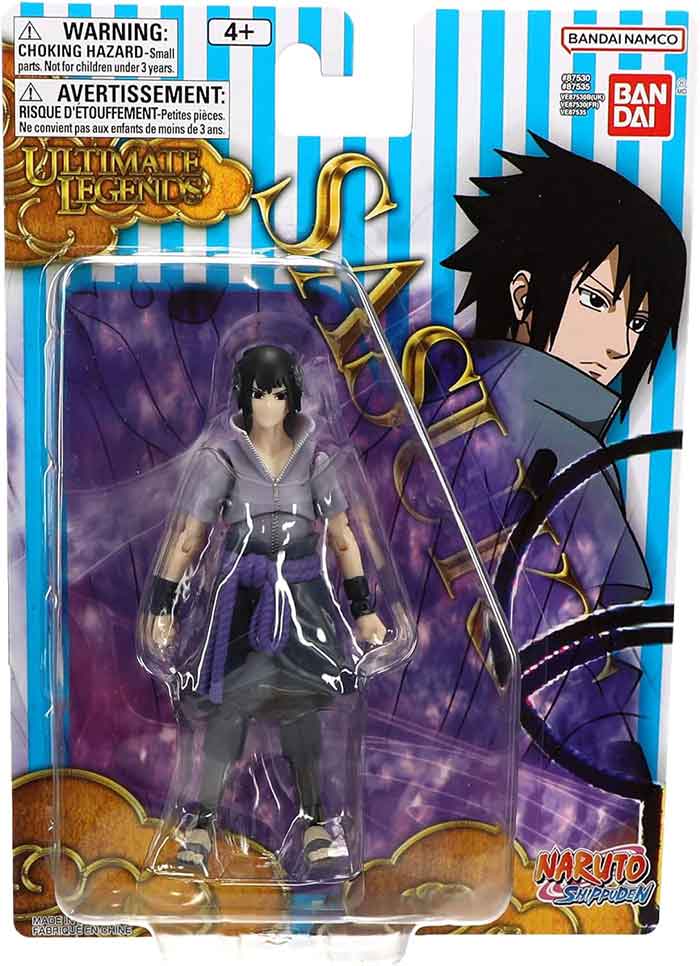 Naruto Shippuden 5 Inch Action Figure Ultimate Legends - Sasuke Uchiha (Open Box Damaged Packaging)