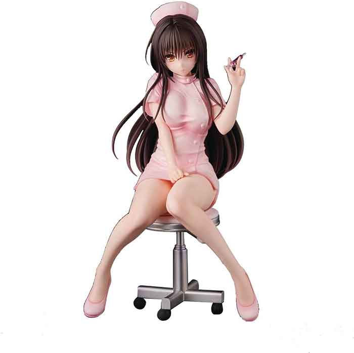 To Love-Ru Darkness 8 Inch Statue Figure PVC - Yui Kotegawa Nurse Costume