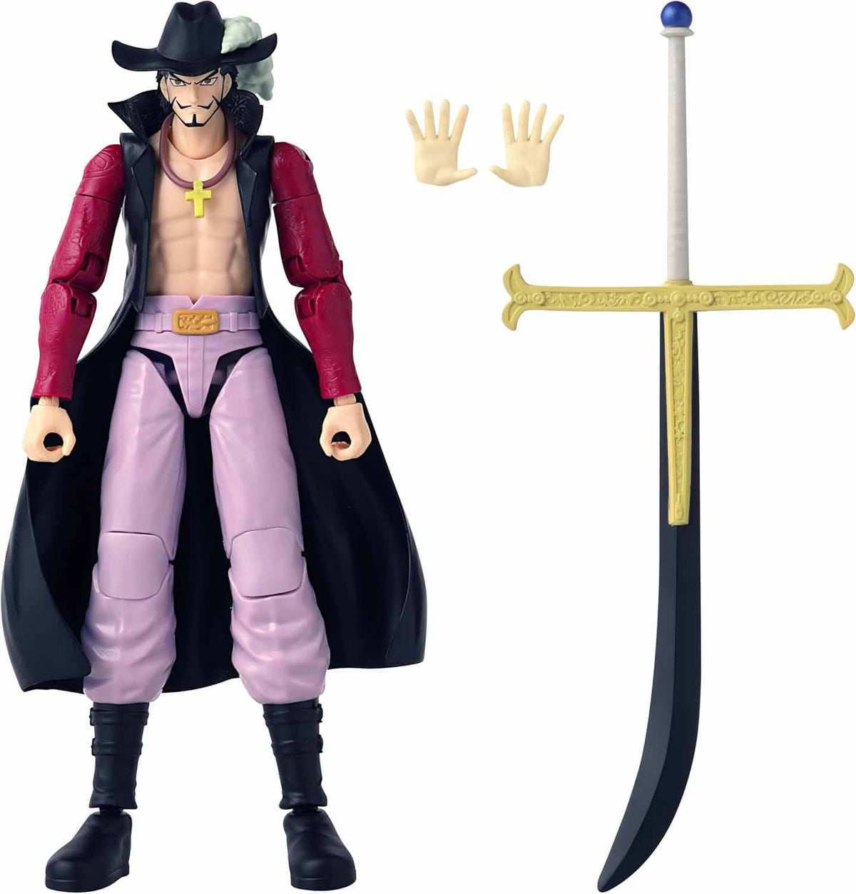 One Piece 6 Inch Action Figure Anime Heroes - Dracule Mihawk