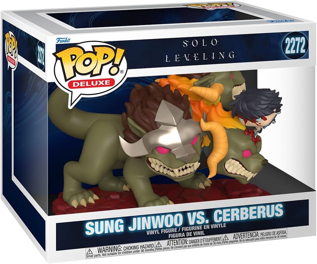 Pop Animation Solo Leveling 3.75 Inch Action Figure Deluxe - Sung Jinwoo Vs Cerberus #2272
