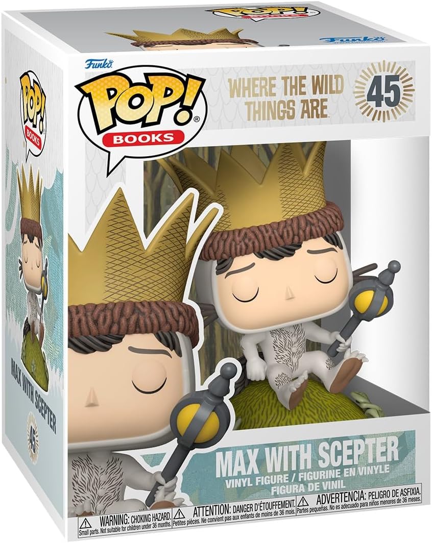 Pop Books Where the Wild Things are 3.75 Inch Action Figure Deluxe - Max with Scepter #45