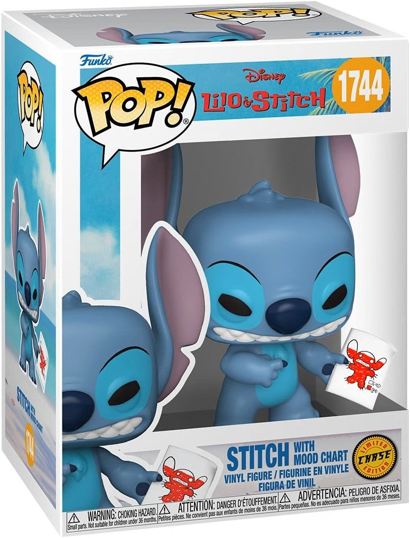 Pop Disney Lilo & Stitch 3.75 Inch Action Figure Exclusive - Stitch with Mood Chart #1744 Chase