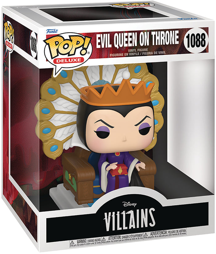 Pop Disney Snow White 3.75 Inch Action Figure Deluxe - Evil Queen on Throne