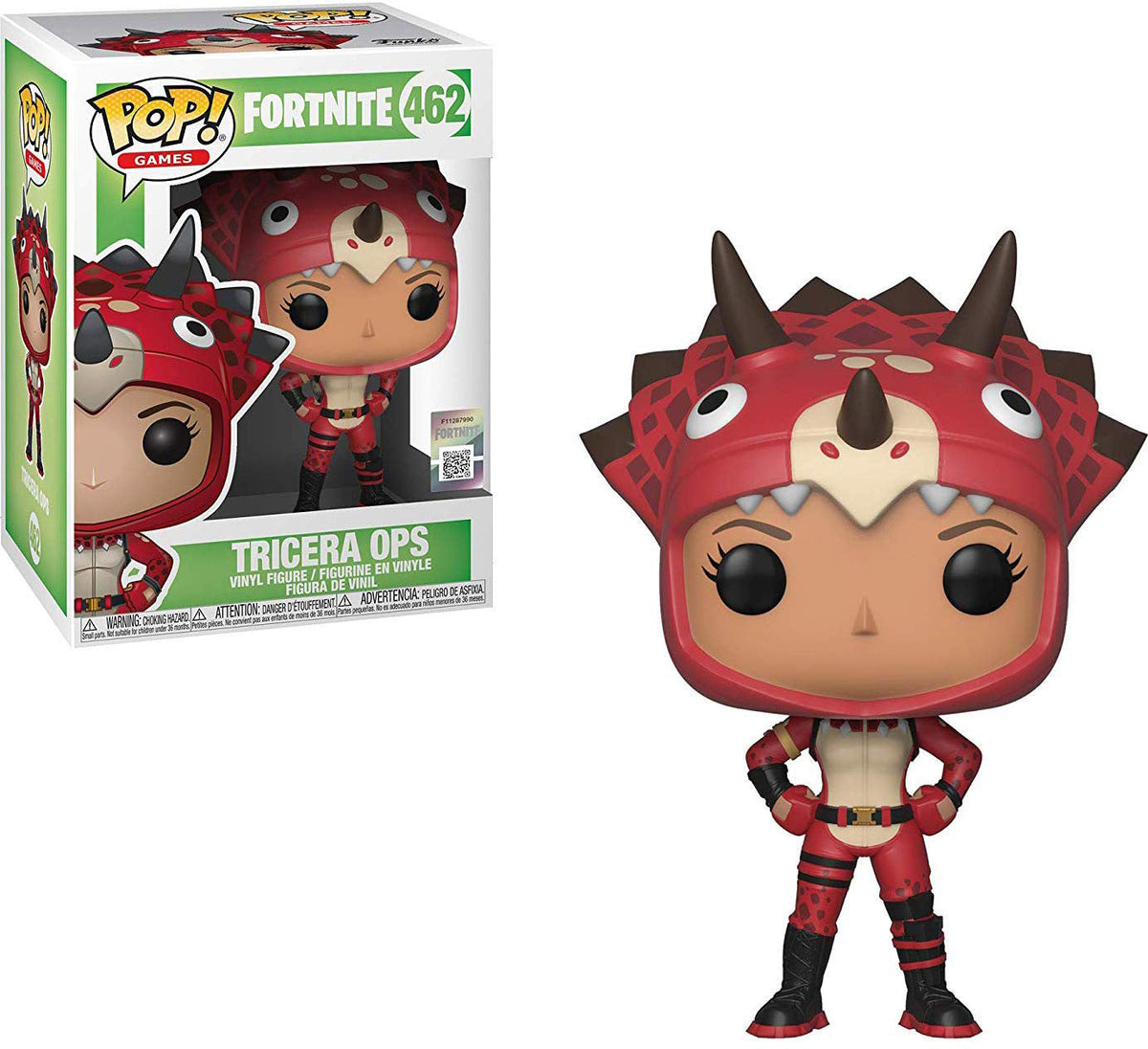 Pop Games 3.75 Inch Action Figure Fortnite - Tricera #462 (Sub-Standard Packaging)