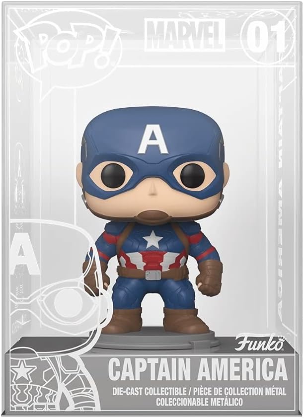 Pop Marvel Captain America 3.75 Inch Action Figure Die-Cast Exclusive - Captain America #01