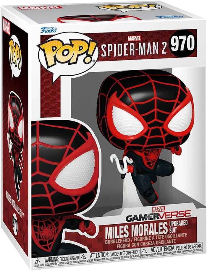 Pop Marvel Gamerverse Spider-Man 2 3.75 Inch Action Figure - Miles Morales Upgraded Suit #970 (Sub-Standard Packaging)