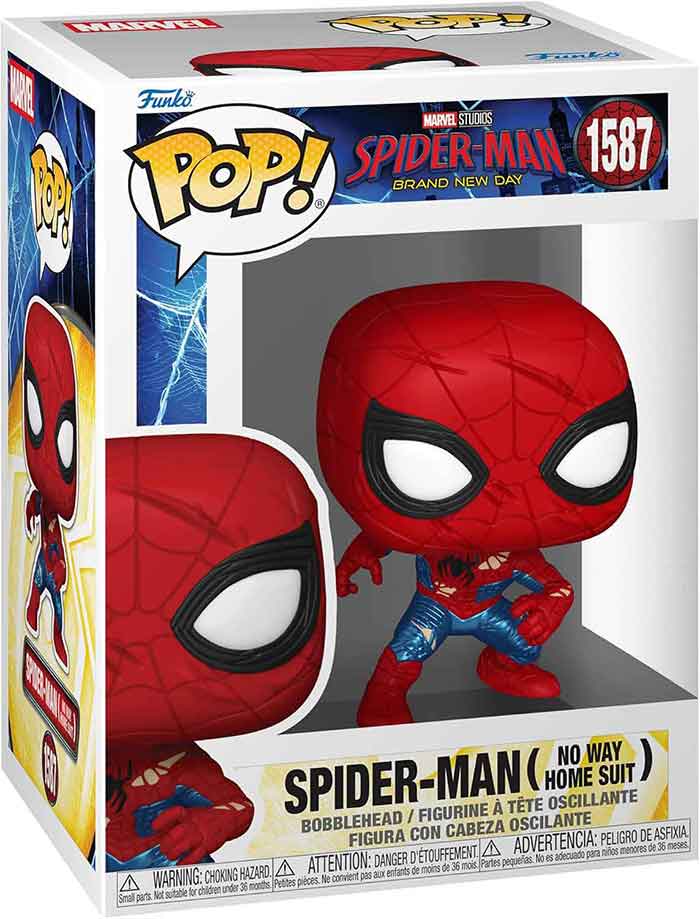 Pop Marvel Spider-Man Brand New Day 3.75 Inch Action Figure - Spider-Man (No Way Home Suit) #1587