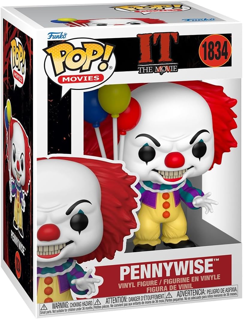 Pop Movies IT 3.75 Inch Action Figure - Pennywise 1990 #1834