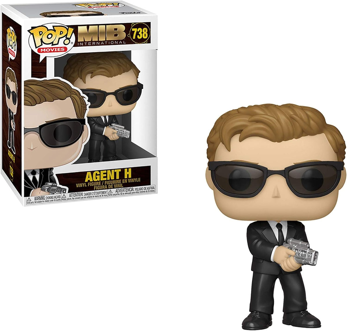 Pop Movies Men in Black 3.75 Inch Action Figure - Agent H #738 (Sub-Standard Packaging)