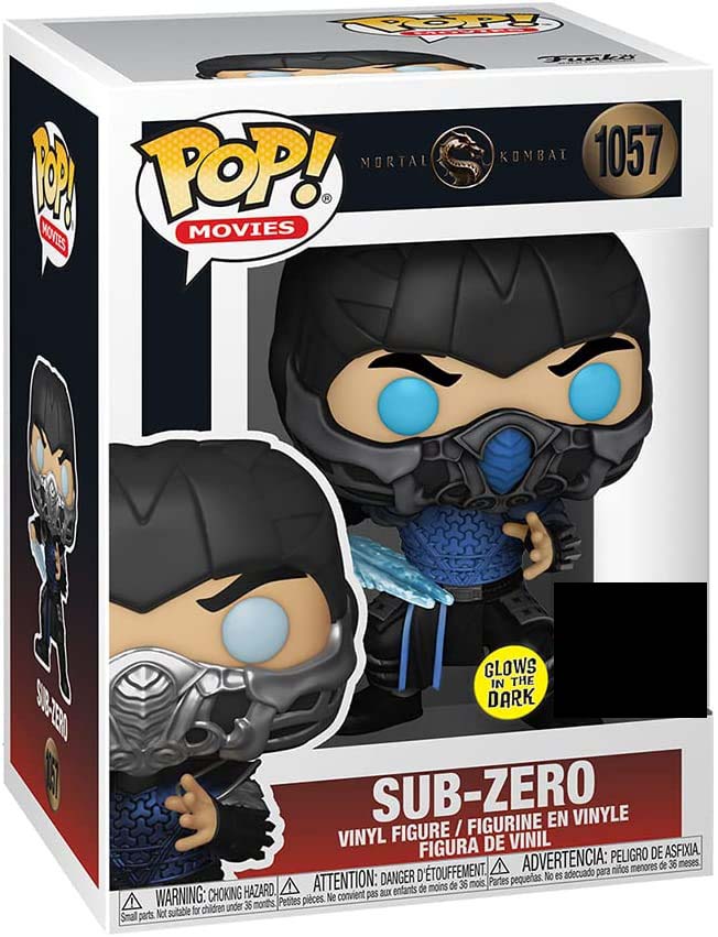 Pop Movies Mortal Kombat 3.75 Inch Action Figure Exclusive - Sub-Zero Glow In The Dark #1057 (Sub-Standard Packaging)