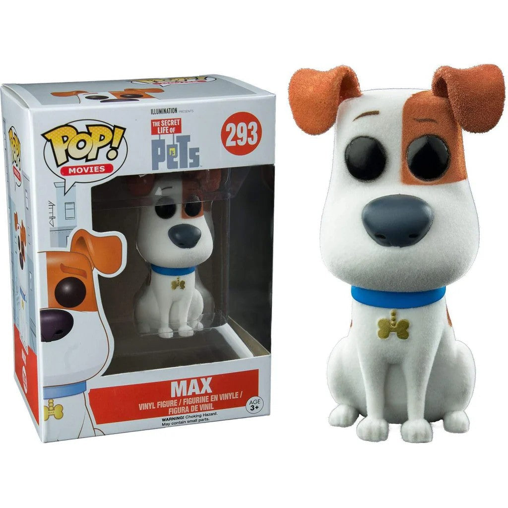Pop Movies Secret Life of Pets 3.75 Inch Action Figure Exclusive - Max Flocked #293 (Sub-Standard Packaging)