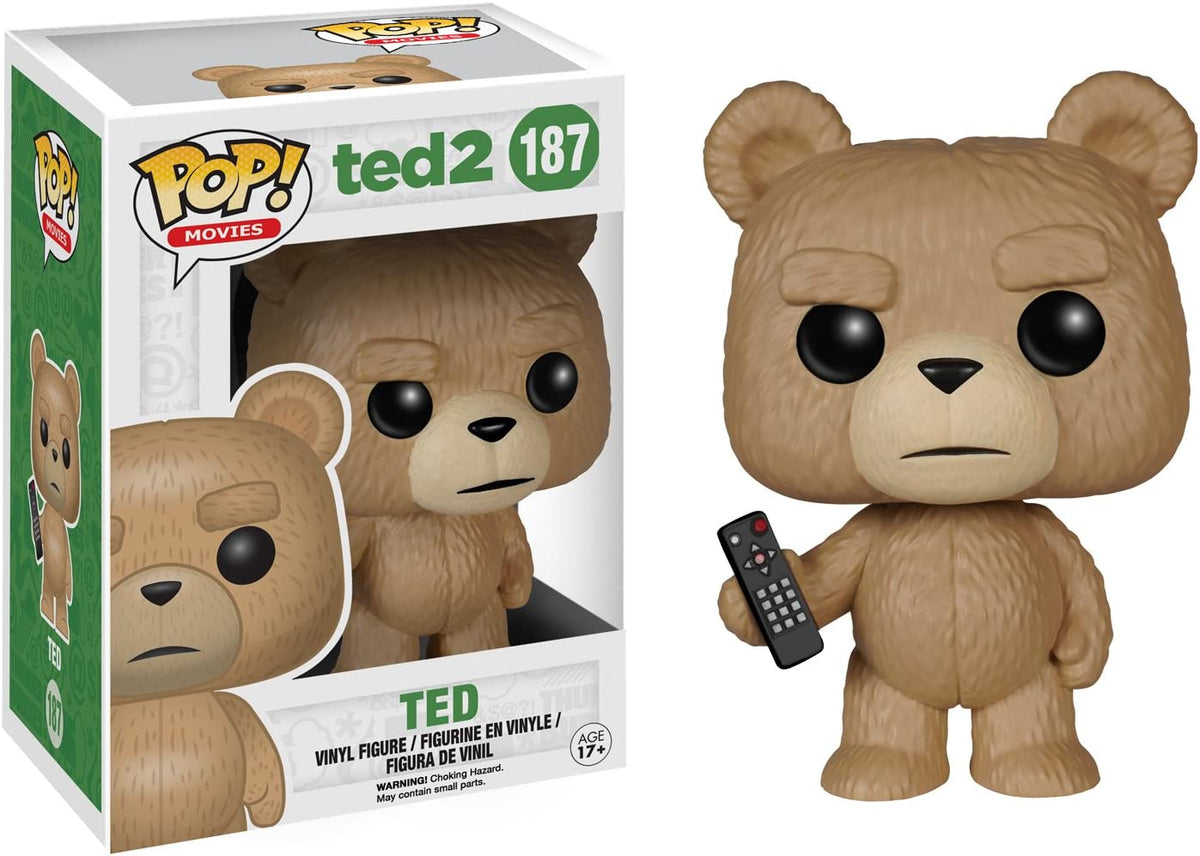 Pop Movies Ted 2 3.75 Inch Action Figure - Ted with Remote #187 (Sub-Standard Packaging)