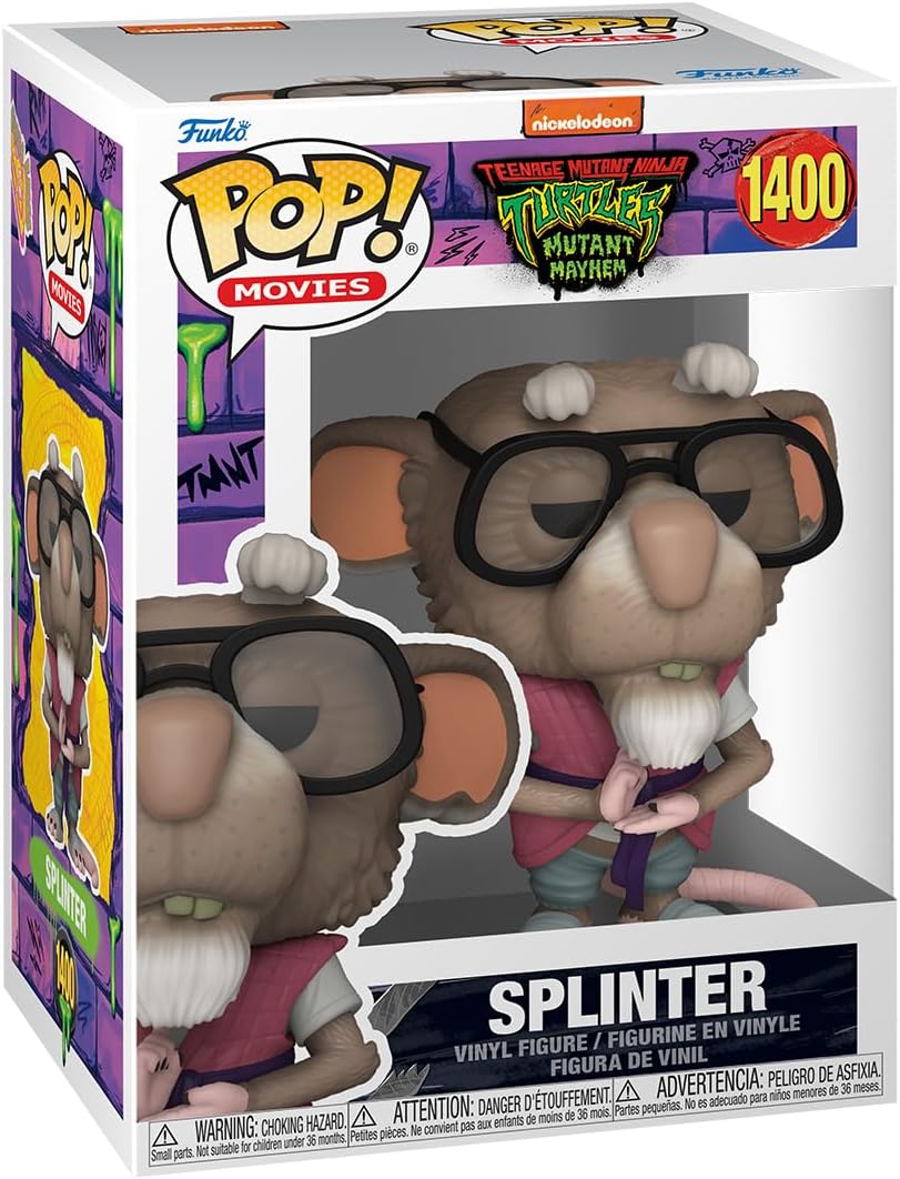 Pop Movies Teenage Mutant Ninja Turtles 3.75 Inch Action Figure - Splinter #1400 (Sub-Standard Packaging)