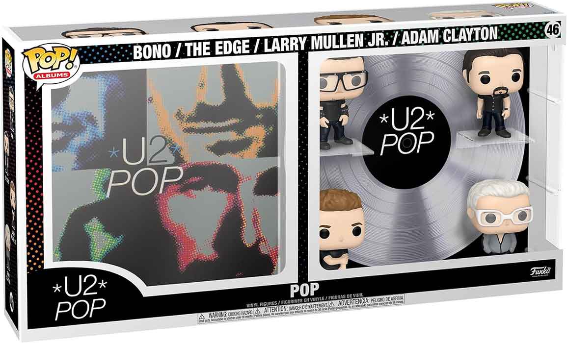 Pop Rocks U2 3.75 Inch Action Figure Album Deluxe - Bono / The Edge / Larry Mullen Jr / Adam Clayton #46