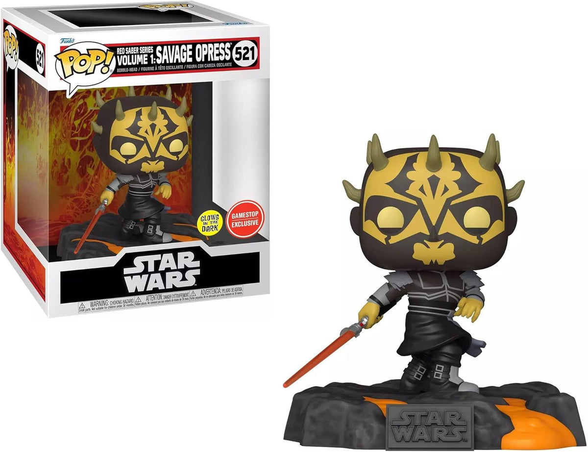 Pop Star Wars 3.75 Inch Action Figure Deluxe Exclusive - Savage Opress With Base #521 (Sub-Standard Packaging)