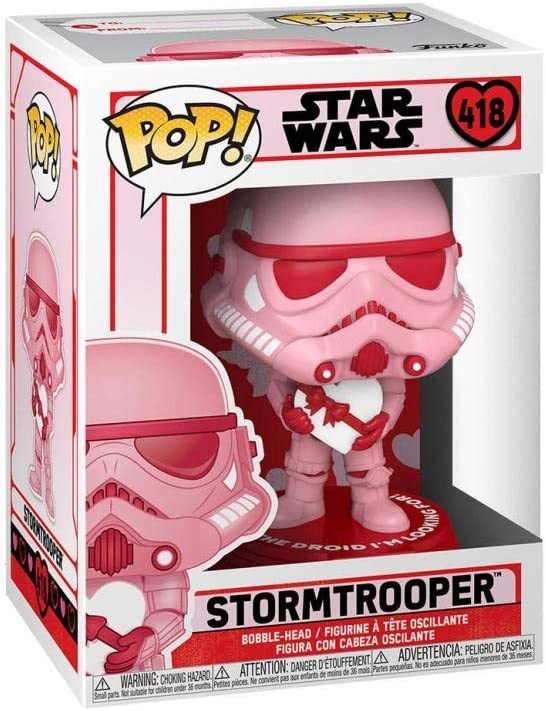 Pop Star Wars 3.75 Inch Action Figure - Stormtrooper Valentines #418 (Sub-Standard Packaging)
