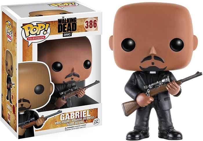 Pop Television The Walking Dead 3.75 Inch Action Figure - Gabriel #386 (Sub-Standard Packaging)