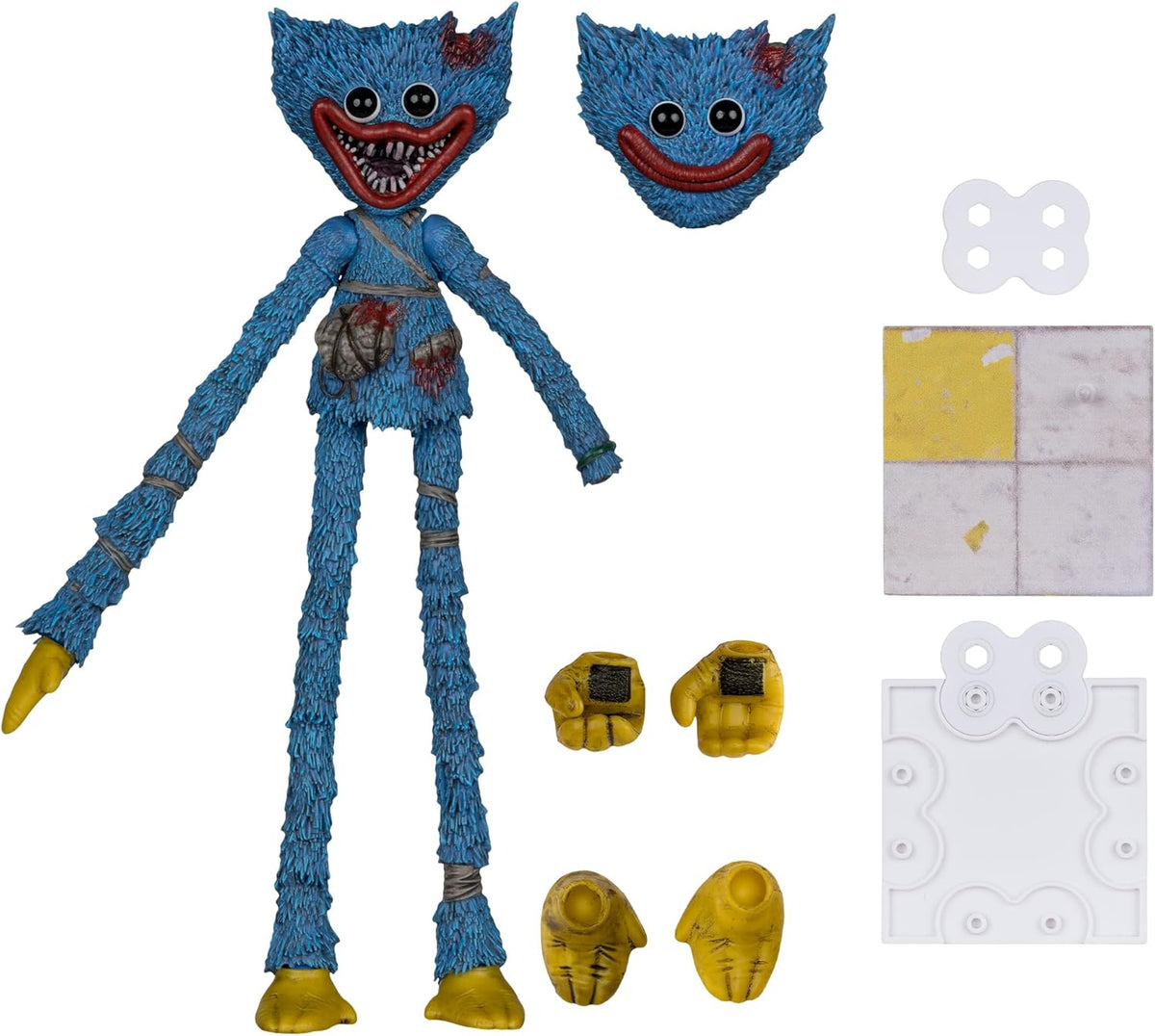 Poppy Playtime 7 Inch Action Figure Bendable - Huggy Wuggy (Ruined)