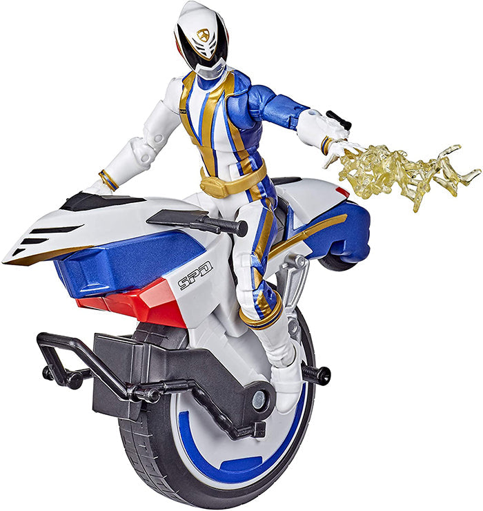 Power Rangers Lightning Collection 6 Inch Action Figure Exclusive - S.P.D. Omega Ranger and Uniforce Cycle (Shelf Wear Packaging)