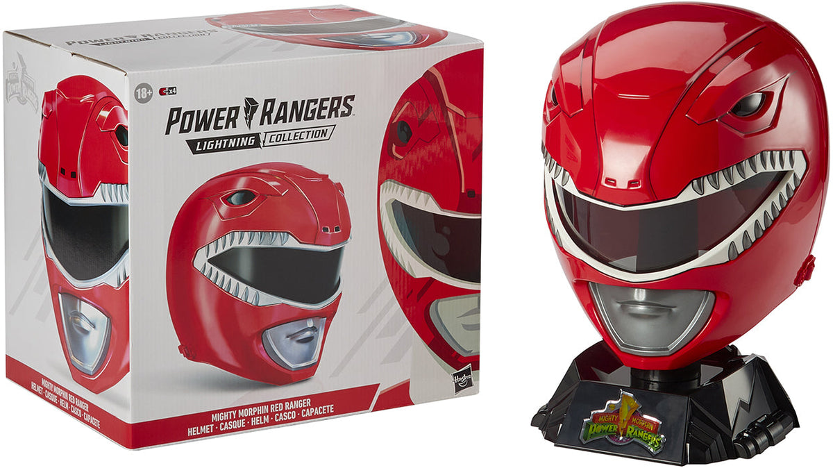 Power Rangers Lightning Collection Life Size Prop Replica Helmet Exclusive - Red Ranger Helmet (Previously Opened Packaging)