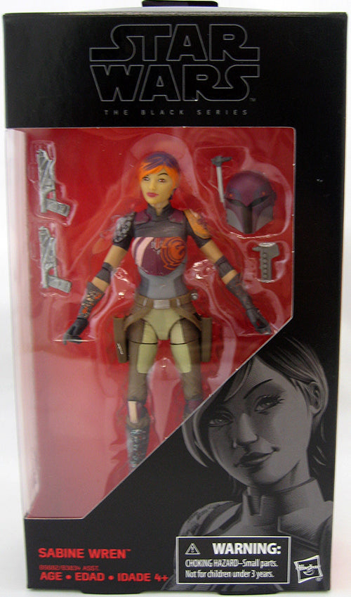 Star Wars The Force Awakens 6 Inch Action Figure The Black Series Wave 9 - Sabine Wren #33 (Sub-Standard Packaging)