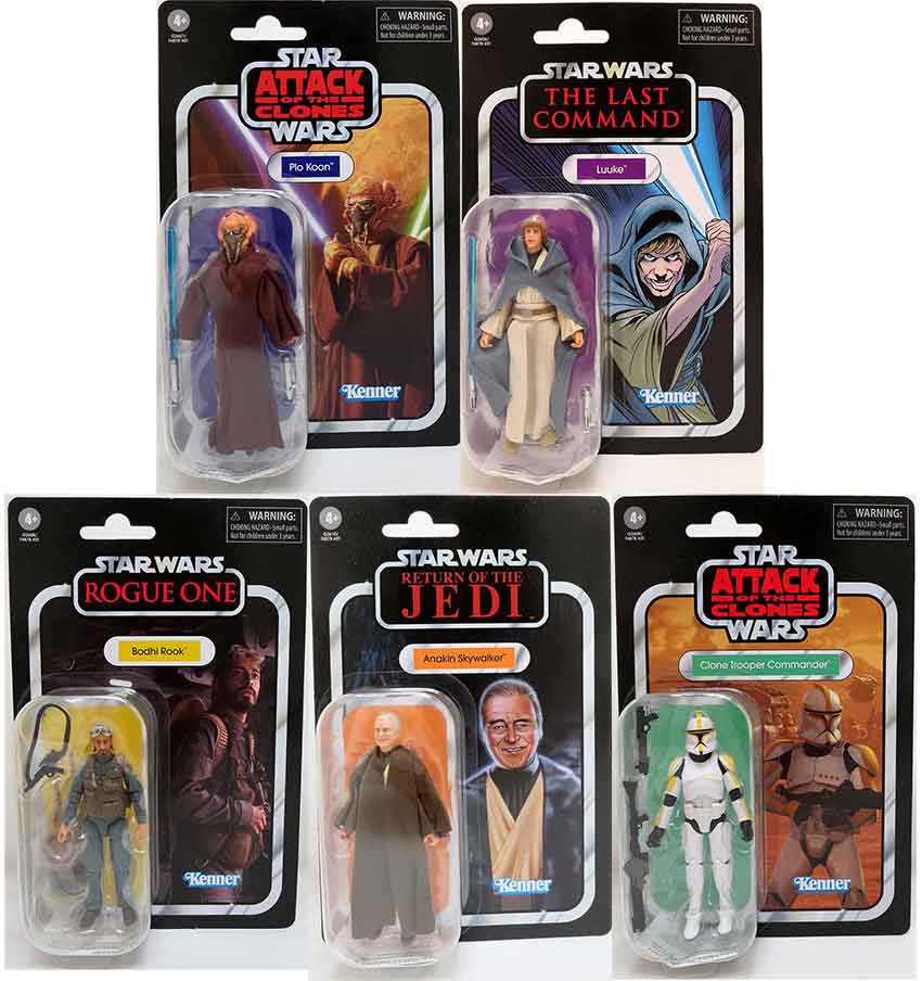 Star Wars The Vintage Collection 3.75 Inch Action Figure (2026 Wave 2B) - Set of 5 (Luke - Plo Koon - Rook - Trooper - Anakin)