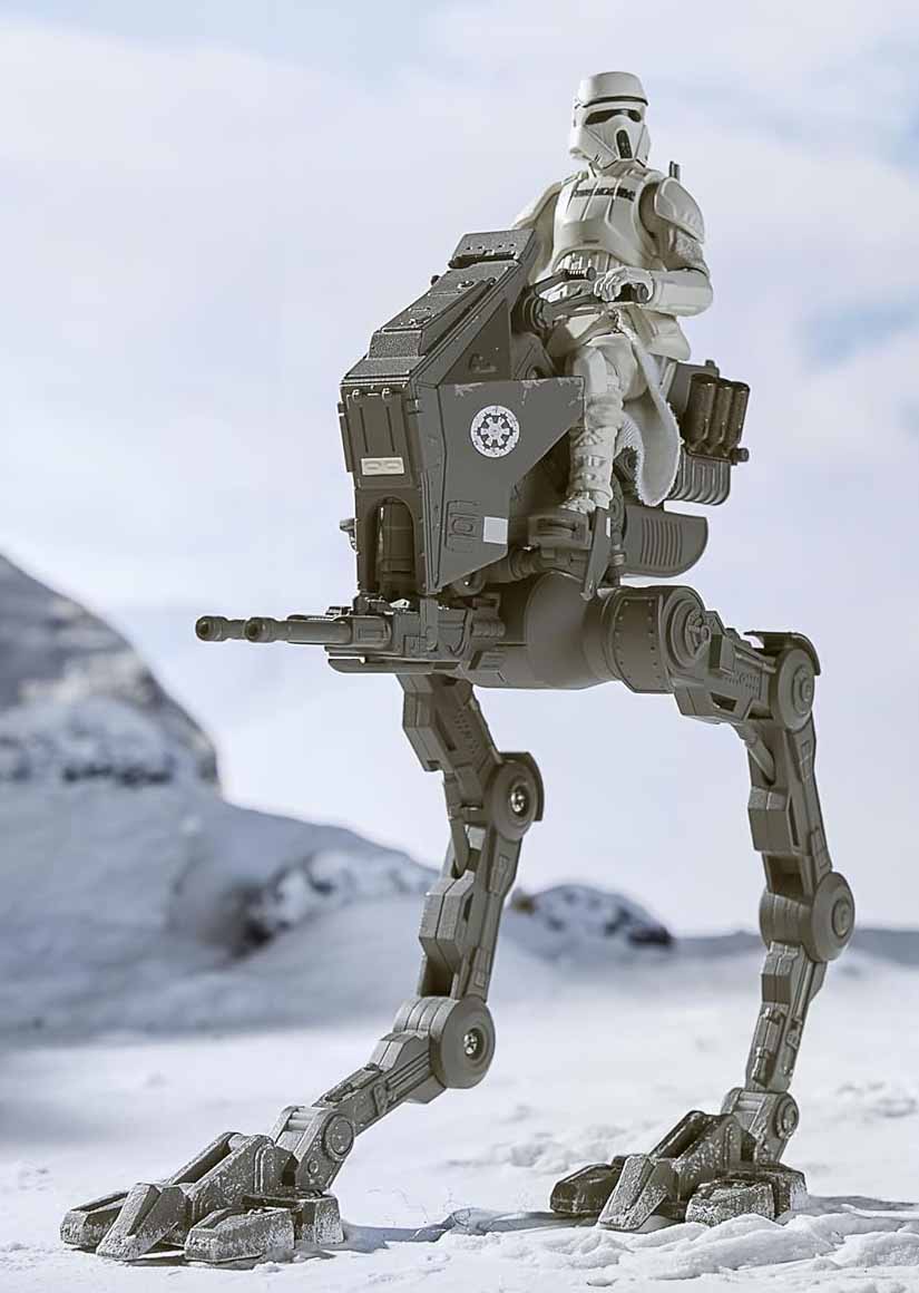 Star Wars The Vintage Collection 3.75 Inch Scale Vehicle Figure - Imperial Remnant AT-RT & Driver VC396