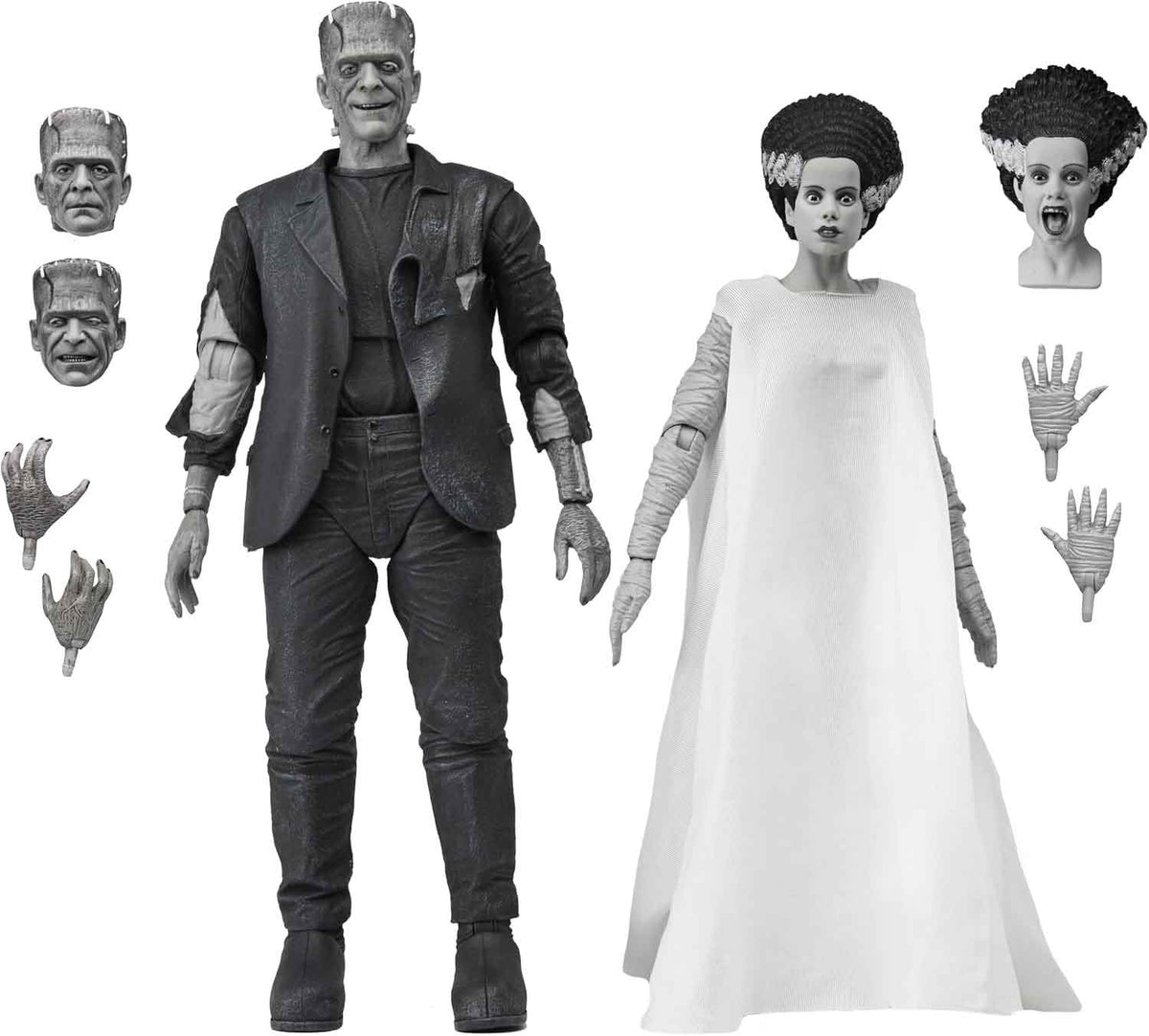 Universal Monsters The Bride of Frankenstein 90th Anniversary 7 Inch Action Figure Ultimate 2-Pack - The Monster and His Mate