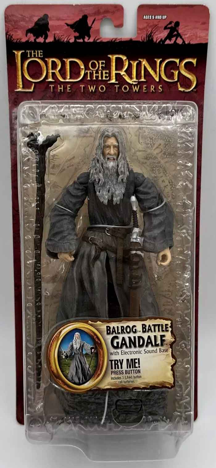 The Lord Of The Ring 6 Inch Action Figure - Balrog Battle Gandalf (Shelf Wear Packaging)